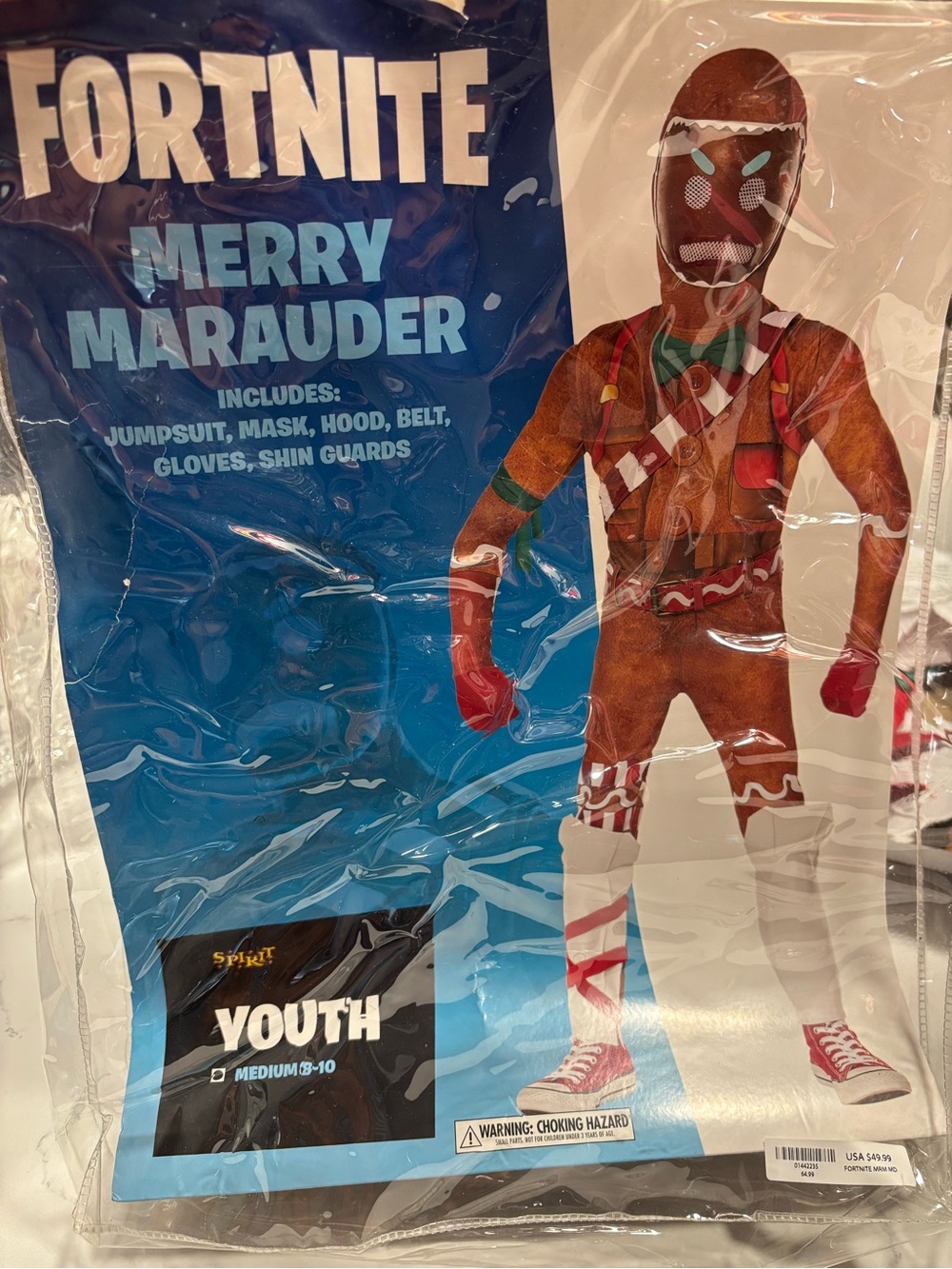 Spirit Fortnite Merry Marauder Kids Costume - Medium.